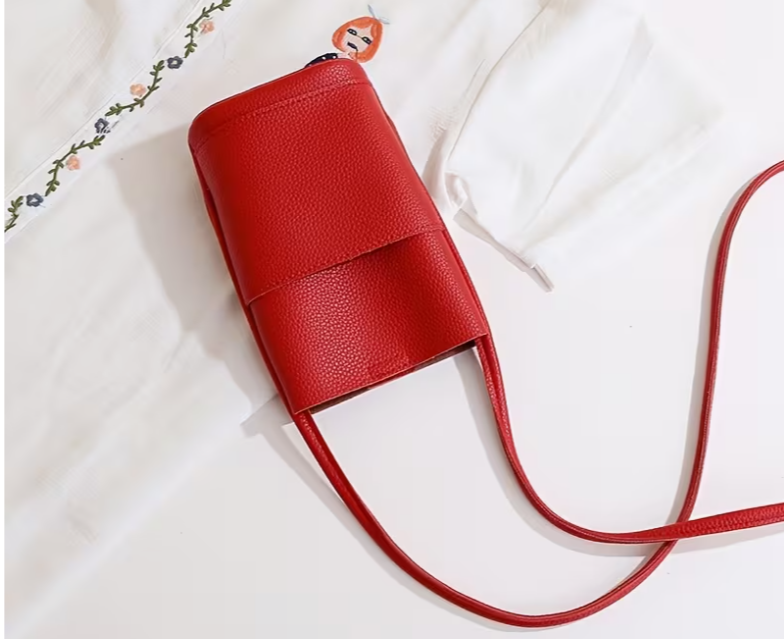 Mobile leather pouch handmade