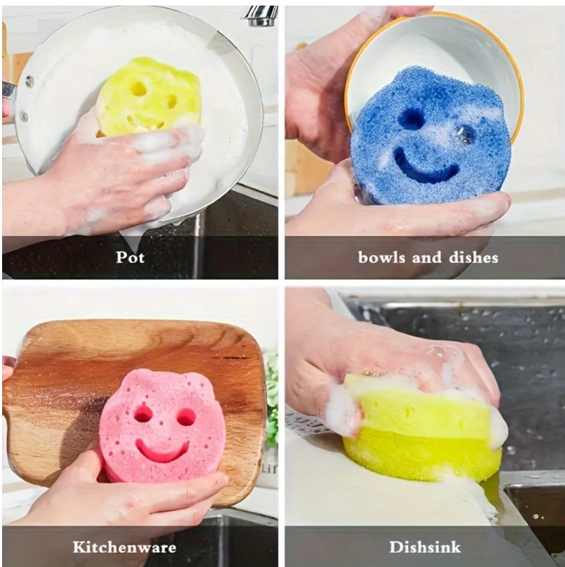 Smiley Sponge for cleaning