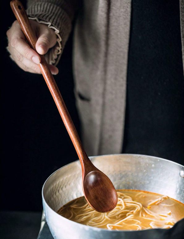 Extended Wooden Spoons For Cooking