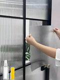1 Roll Of Reeded Decorative Glass Privacy Film, Protects 100% Of UV Rays