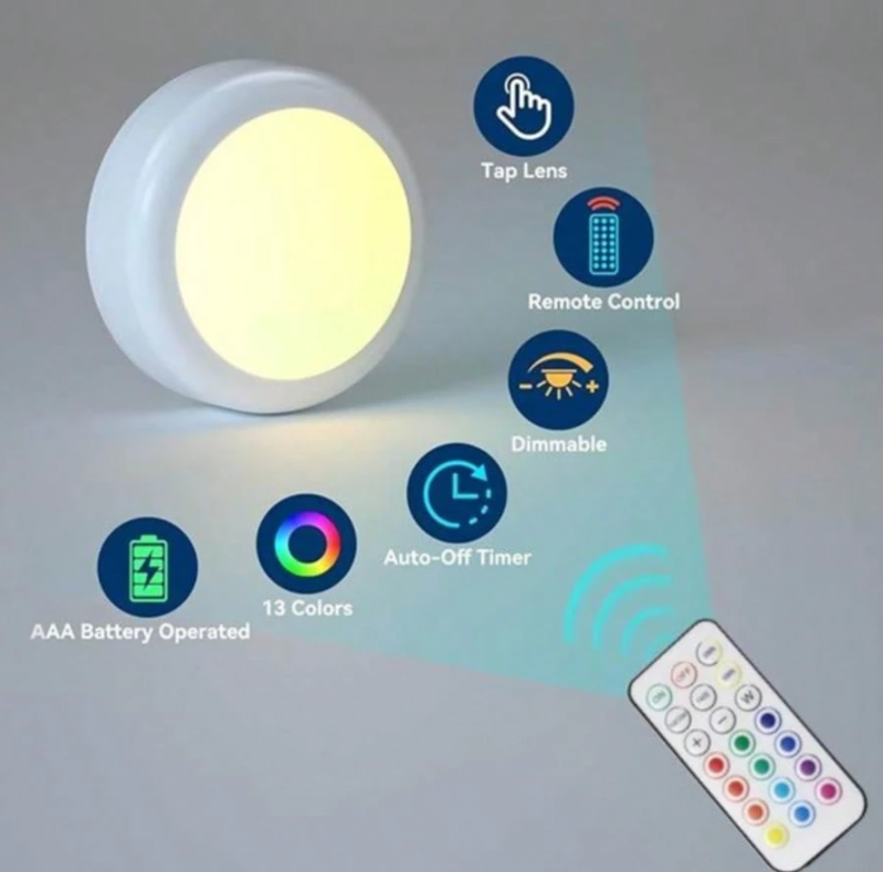 Wireless Wall Lights Puck Lights