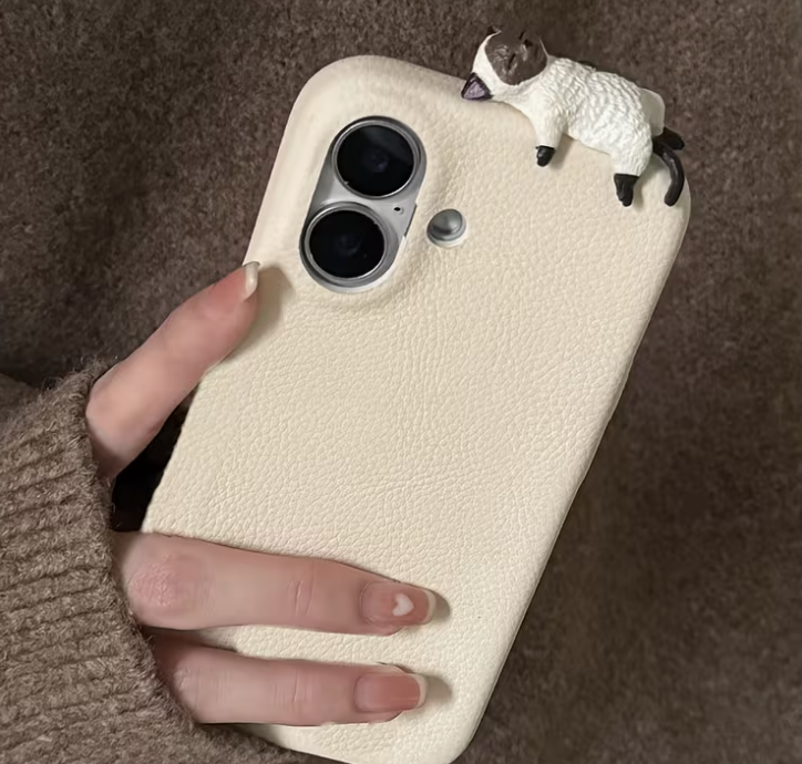 3D cute cat lying case