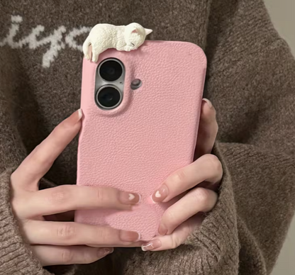 3D cute cat lying case